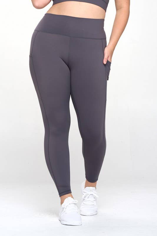 Buttery Soft Activewear Leggings with Pockets- XL only: Black / XL