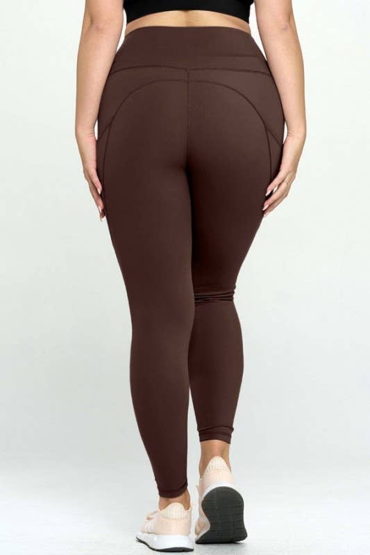 Buttery Soft Activewear Leggings with Pockets- XL only: Black / XL