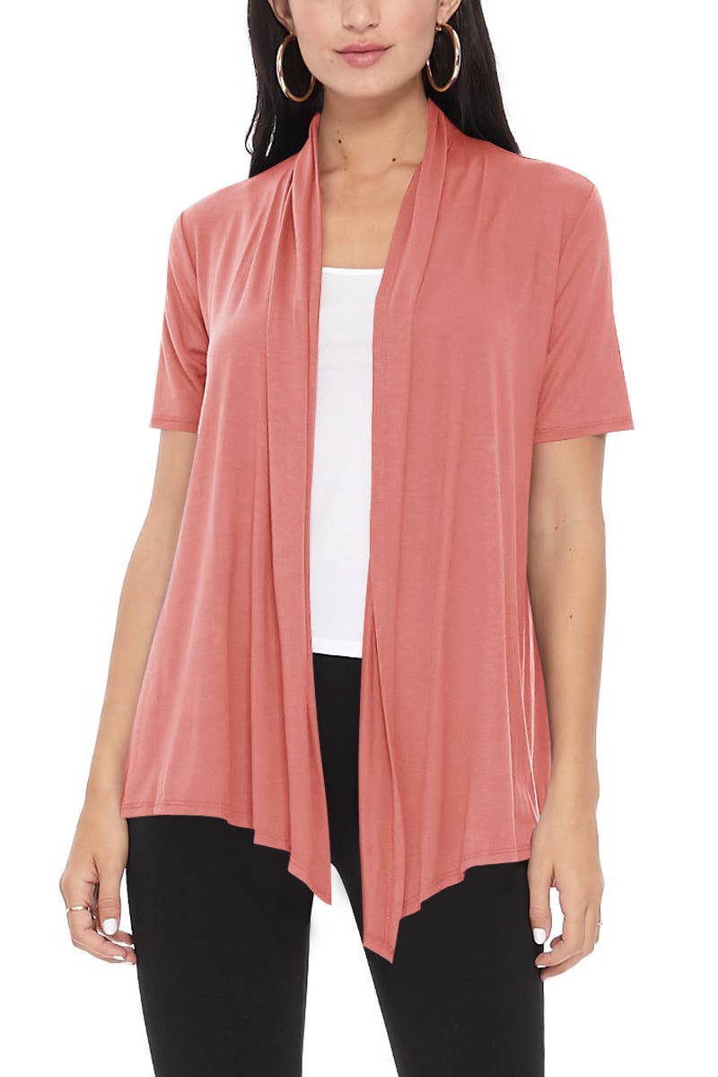 Women's Loose Fit Office Wear Solid Cardigan: Black / Small