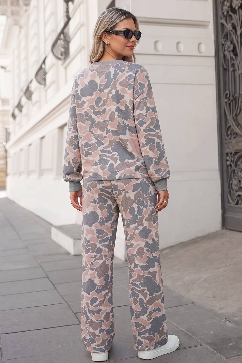 Camo Long Sleeve 2pcs Pants Set | S-XL Plus 1X-4X: Multicolour / 2X