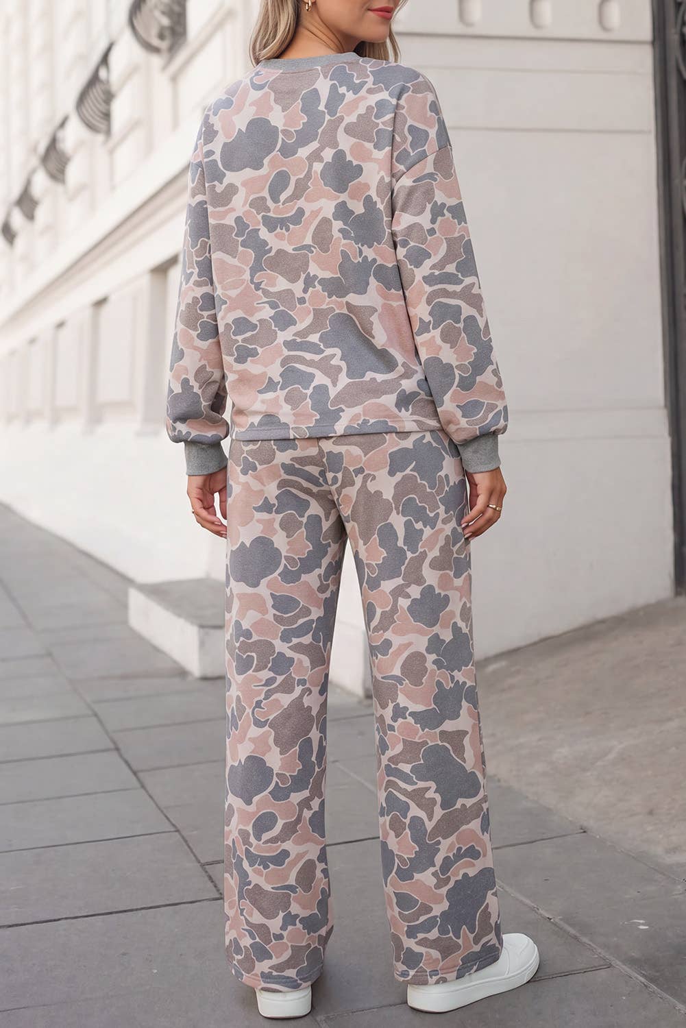 Camo Long Sleeve 2pcs Pants Set | S-XL Plus 1X-4X: Multicolour / 1X