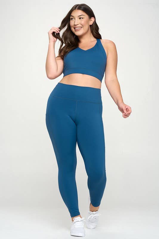 Buttery Soft Activewear Leggings with Pockets- XL only: Black / XL